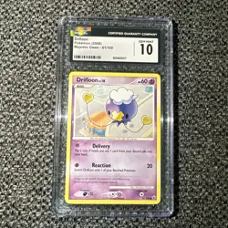 Pokemon TCG Drfiloon (2008) Majestic Dawn 61/100 Regular Common Card CGC 10 - Image 1