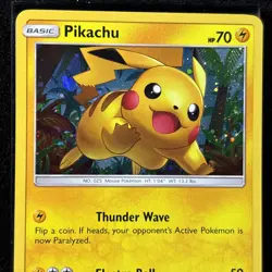 Pokemon TCG Pikachu SM76 Sun and Moon Promos Holo Card HP Collectible Card - Image 3