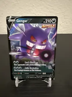 Gengar V - 156/264 - Pokemon Fusion Strike Sword & Shield Ultra Rare Card NM - Image 1