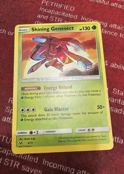 Shining Genesect 9/73 2017 Shining Legends HOLO Mint Pokemon Card - Image 1