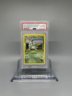 PSA 10 GEM MINT Giovanni's Nidoqueen 1ST EDITION Gym Challenge Pokemon Card - Image 1