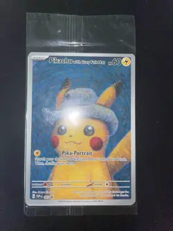 PSA 10 Pokemon x Van Gogh: Pikachu with Grey Felt Hat SVP 085 Promo Card Sealed - Image 1