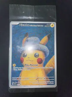 PSA 10 Pokemon x Van Gogh: Pikachu with Grey Felt Hat SVP 085 Promo Card Sealed - Image 2