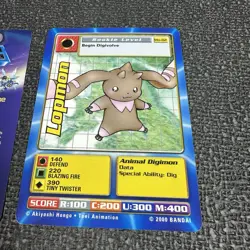 Digimon Lopmon Mo-02 | MOVIE PROMO CARD | Digi-Battle Series | Bandai 2000 - Image 2