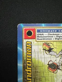 Andromon TB-08 Digimon Card 2000 Taco Bell Promo Rare LP Off-Center - Image 3