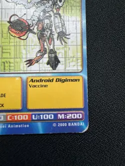 Andromon TB-08 Digimon Card 2000 Taco Bell Promo Rare LP Off-Center - Image 5