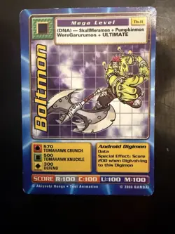 Digimon Boltmon Tb-11 | Taco Bell Promo Card | Digi-Battle Series | Bandai 2000 - Image 1