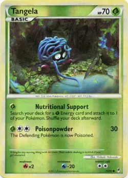 Pokemon Tangela 72/95 Call of Legends Reverse Holo NM/VLP Card - Image 1