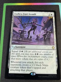 ENDLESS FOOT ASSAULT SURGE FOIL - Rare - TMC TMNT Commander MTG #0008 - Image 1