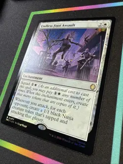 ENDLESS FOOT ASSAULT SURGE FOIL - Rare - TMC TMNT Commander MTG #0008 - Image 2