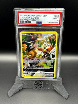 🔥 Pokemon TCG 🔥 Galarian Zapdos #283 SWSH Crown Zenith Tin Promo 🔥 PSA 9 🔥 - Image 1