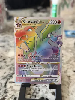 Pokemon TCG Charizard VSTAR Rainbow Secret Rare - Image 1
