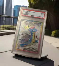2024 Lapras EX Ultra Rare #158 PSA 9 Mint Pokemon Card SCR English Tera - Image 1