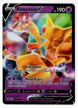 Pokemon TCG Black Star Alakazam V #SWSH083 - Image 1