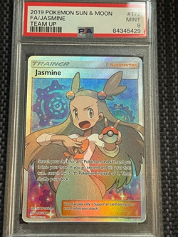 Jasmine 177 PSA 9 Team Up full art trainer Pokemon female trainer waifu - Image 1