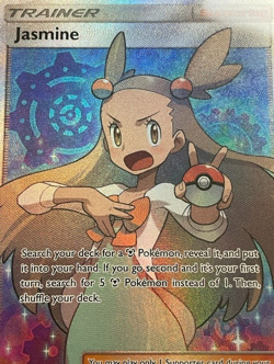 Jasmine 177 PSA 9 Team Up full art trainer Pokemon female trainer waifu - Image 2