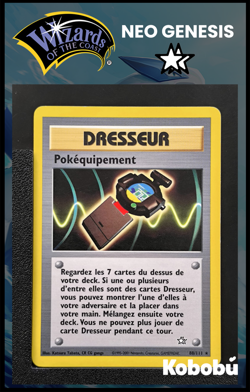 Carte Pokemon Pokequipement 88/111 Unlimited Ed 2 Neo Genesis Wizards 1 - Image 1