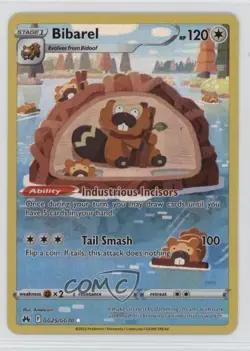 Full Art - Bibarel Pokemon Sword & Shield Crown Zenith Galarian Gallery #GG25 - Image 1