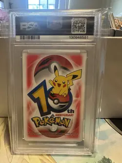 Pokemon 2006 Caterpie/Metapod/Butterfree 2 10th Anniversary Playing Cards PSA 9 - Image 2