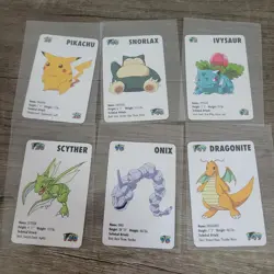 1998 KFC Pokemon Mini Cards Set Lot vintage - Image 4