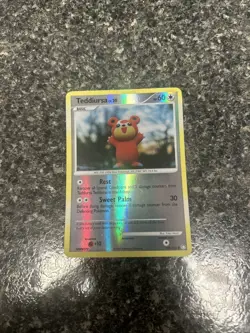 Pokemon TCG Card Teddiursa - 105/123 - Reverse Holo Mysterious Treasures - LP - Image 1