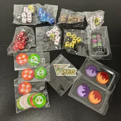 Pokemon TCG Playing Dice Lot Multiple Sets ETB Dice & Damage Counters Sealed - Image 1