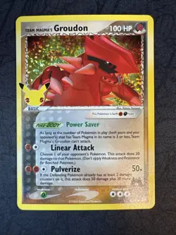 Team Magma's Groudon 9/95 Celebrations: Classic Collection Holo Pokemon - Image 1