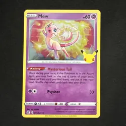 Mew 011/025 Celebrations Holo Pokemon - Image 1
