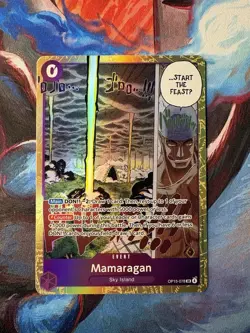 One Piece Bandai Mamaragan Event Holo OP15-078 English Standard Card - Image 2