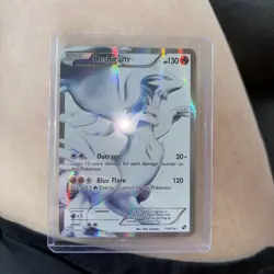 Pokemon Reshiram 113/114 Black & White Holo Full Art Ultra Rare Basic Card - Image 2
