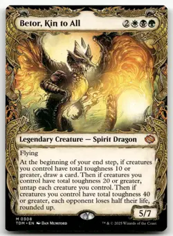 Betor, Kin to All (Showcase) #308 (NM) Tarkir Dragonstorm TDM Magic MTG - Image 1