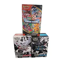 Pokemon Custom Booster Bundle Lot Chaos Rising White Flare Black Bolt 3x Sealed - Image 2