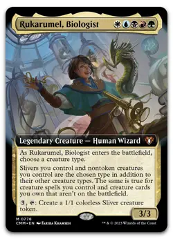 Rukarumel, Biologist (Extended Art) #776 (NM) Commander Masters CMM Magic MTG - Image 1