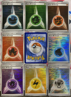 Pokemon TCG - Black Bolt/White Flare Reverse Holo Energy Set (8) - Image 1