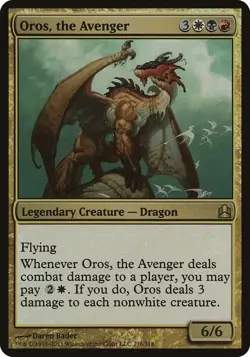 Oros, the Avenger (Commander) #216 - Oversize Cards Rare Magic: The Gathering - Image 1