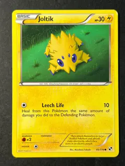 Joltik 45/114 Black & White Base Pokemon Card - LP - Image 1