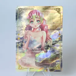 3×Demon Slayer Nezuko Hot Spring Doujin Card Goddess Stroy Waifu ACG Holo - Image 2