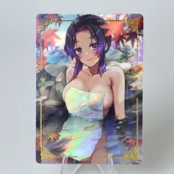 3×Demon Slayer Nezuko Hot Spring Doujin Card Goddess Stroy Waifu ACG Holo - Image 3