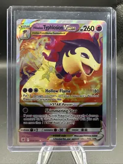 Pokemon TCG Card Astral Radiance Hisuian Typhlosion VSTAR 054/189 Full Art Rare - Image 1