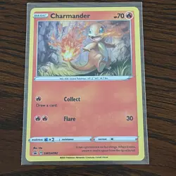 Pokemon TCG Charmander SWSH092 Battle Styles Holographic Promo Card - Image 1