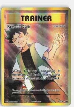 Brock's Grit Full Art Ultra Rare Holo 107/108 Evolutions Pokemon Card 2016 - Image 1