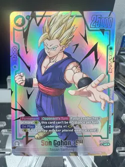 Dragon Ball Super Fusion World Son Gohan FB09-058 Alt Art Limited Pack Card - Image 1