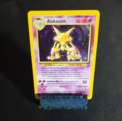 Alakazam 1/130 Holo Base Set 2 Pokemon Card WOTC LP+ / NM- EXCELLENT - Image 5