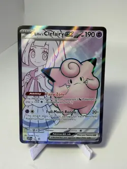 Lillie's Clefairy ex Holo Promo SV: Scarlet & Violet Promo Cards 195 NM - Image 1