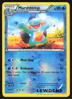 Marshtomp - 34/160 - Uncommon Reverse Holo - Primal Clash - Pokemon Card - Image 1
