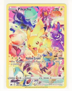 ~ESP~ SPANISH Pikachu 160 Crown Zenith Pokemon Card (G4) - Image 1