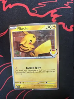 Pikachu 51/162 Pokemon Day 2026 Stamp Promo Holo Card - Image 1