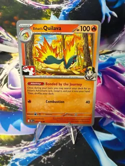 ETHAN'S QUILAVA 033/182 PRIZE PACK SERIES CARDS Common Pokemon - Image 1