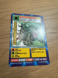 St-93 MoriShellmon Digimon Swedish Promo Card TCG Rare Digi-Battle Bandai Played - Image 4