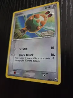 Pokemon Sentret Reverse Holo Card 62/92 EX Legend Maker Stamped NM - Image 3